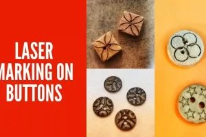Laser marking on buttons