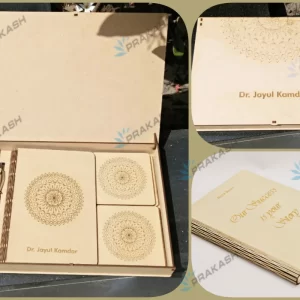 laser cutting and engraving on gift box