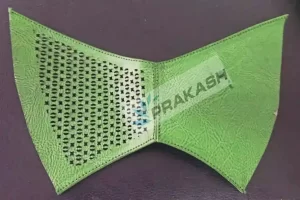 laser cut on leather sample 15