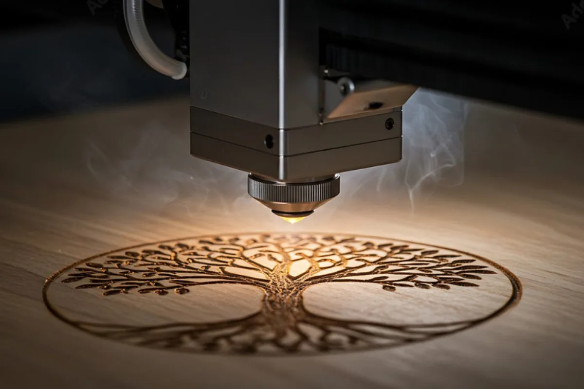 laser marking for wood