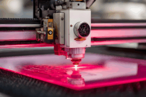 CO2 laser cutting machine for roll feeder