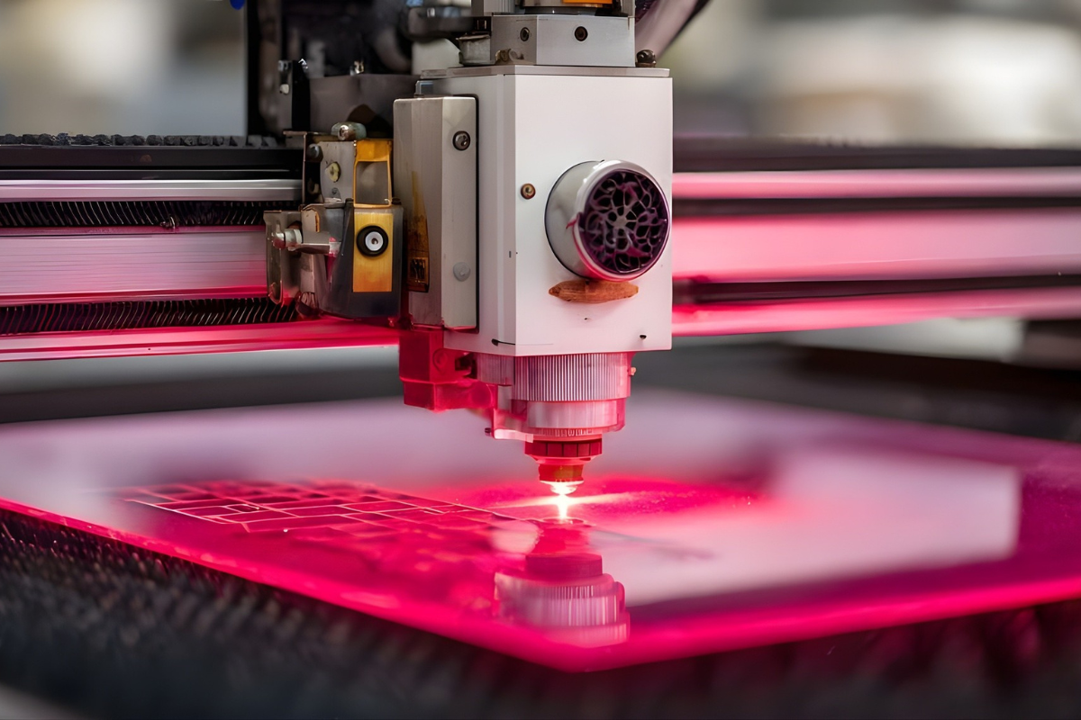 CO2 laser cutting machine for roll feeder