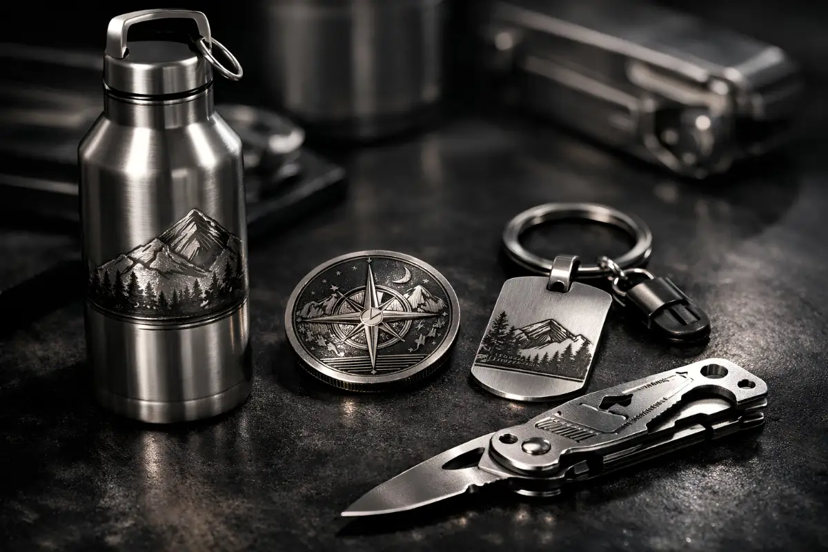 laser engraving on stainless steel