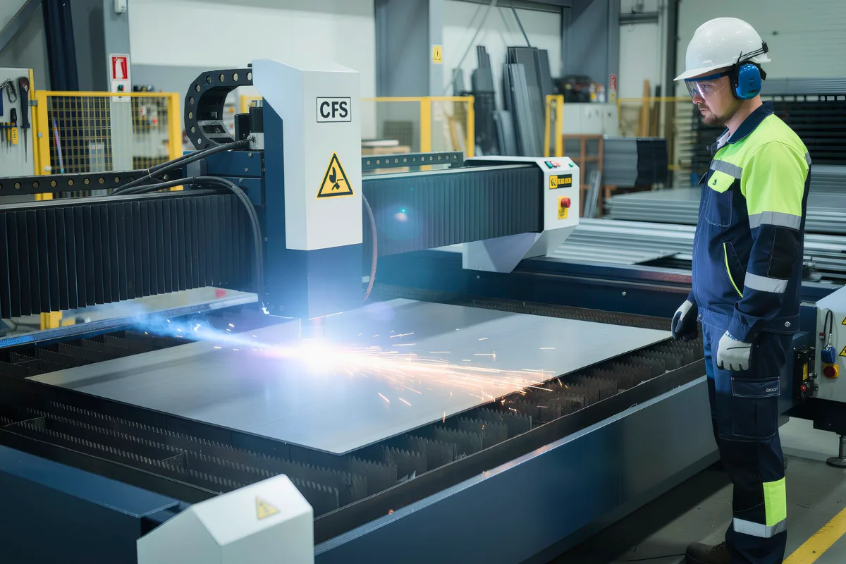 Safety precautions for laser cutter