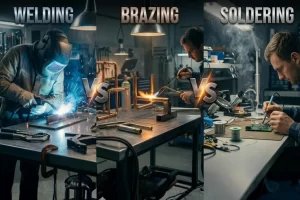 brazing vs soldering vs welding