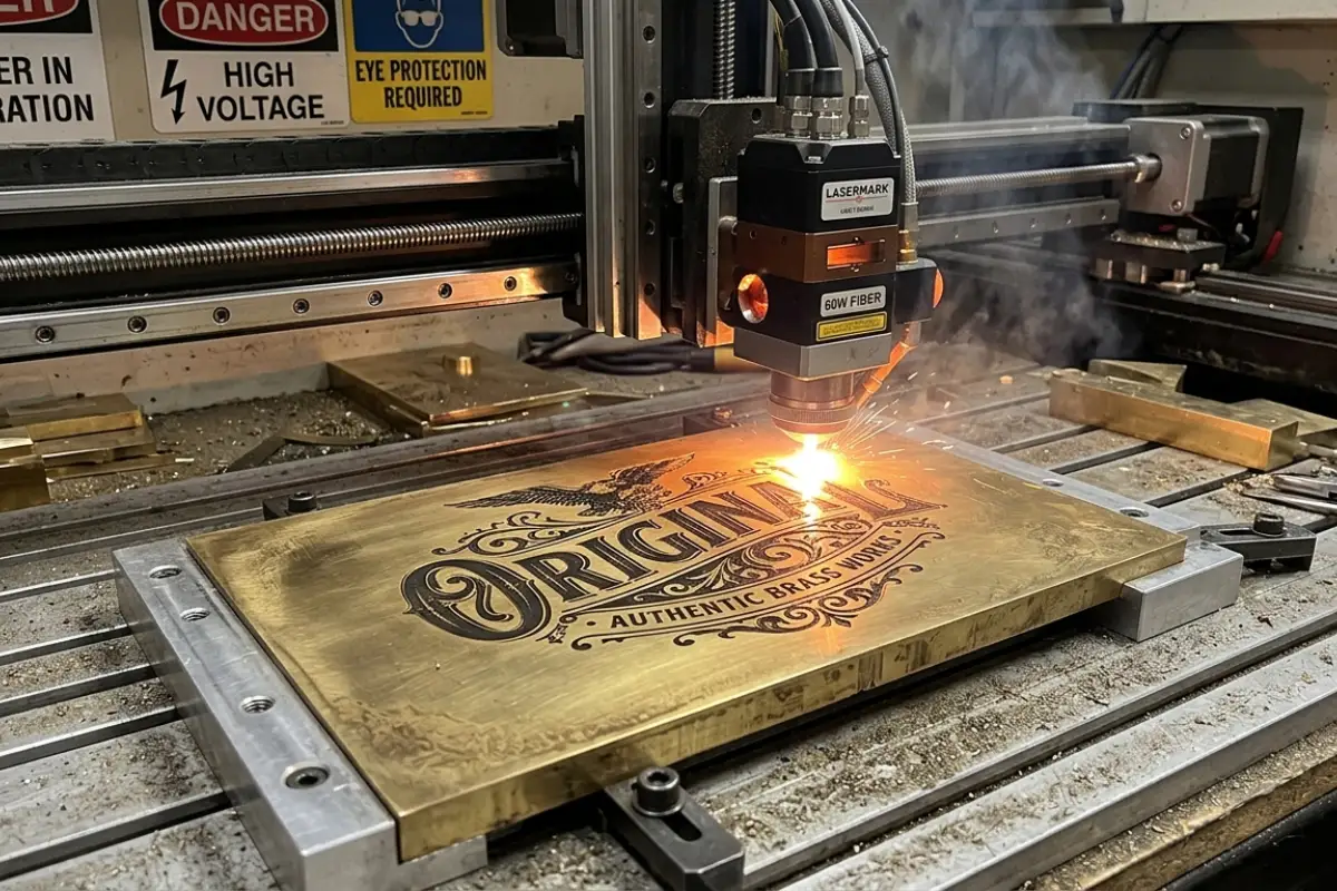 laser engraving brass