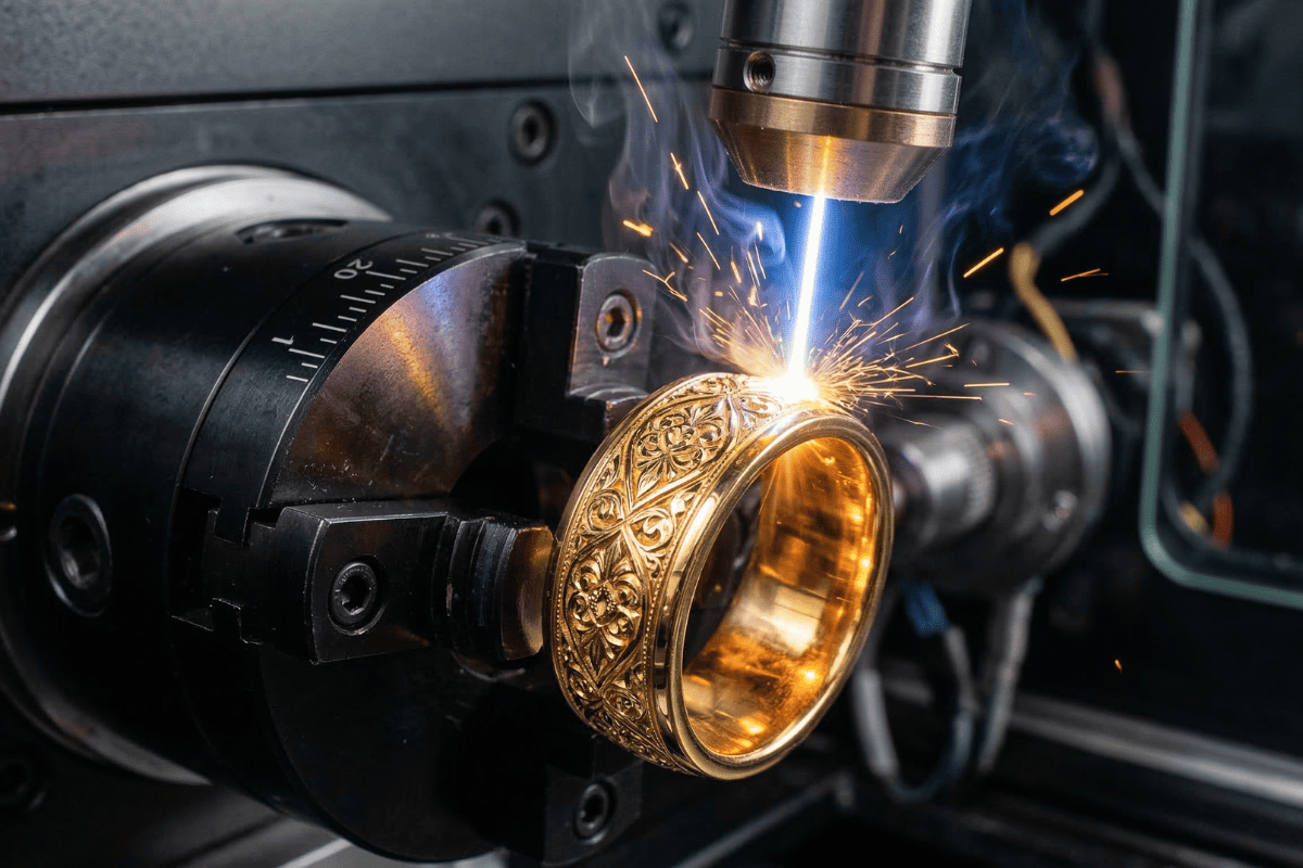 laser engraving gold