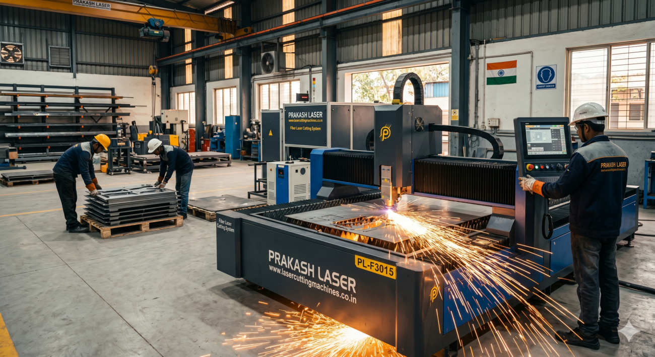 fiber laser cutting machine in india prakash laser
