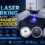 Poster showing UV laser marking for permanent QR codes on plastic components; text reads 'How UV Laser Marking Creates Permanent QR Codes' with product images at bottom right.