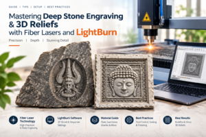 fiber laser stone engraving